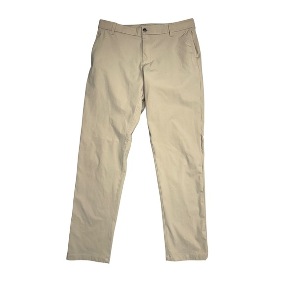 Lululemon Other - Lululemon Commission Pant Classic Tan Khaki Mens 34x30 Performance Chino